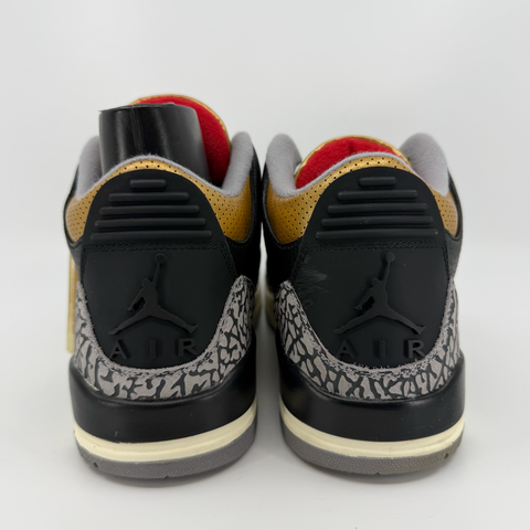 Air Jordan 3 Retro 'Black Cement Gold (2022 Women's)' | US W 11 / US M 9.5