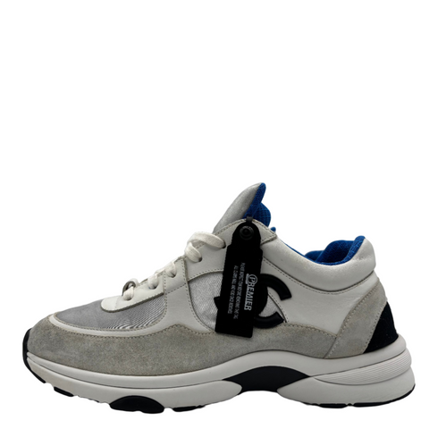 Chanel Low Top Runner 'White Metallic Silver Black' | EU M 41 / US M 8