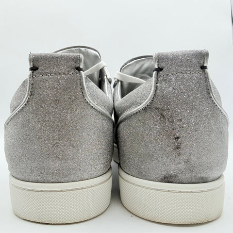 Christian Louboutin Junior Spike Orlato Flat 'Silver Glitter' | EU M47.5 / US M14.5