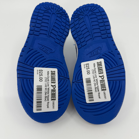 Nike Dunk Low 'White Hyper Royal (TD)' | US 9C (No Box)