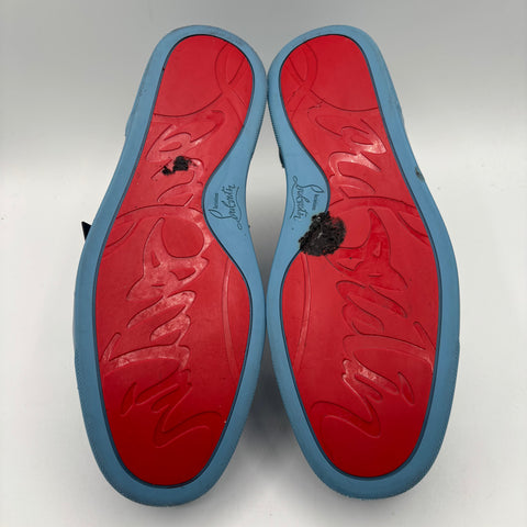 Christian Louboutin Louis Junior Spike Orlato Flat 'Panorama Blue' | EU M 41.5 / US M 8.5