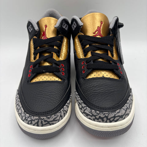 Air Jordan 3 Retro 'Black Cement Gold (2022)' | US W 6.5 / US GS 5Y (No Box)