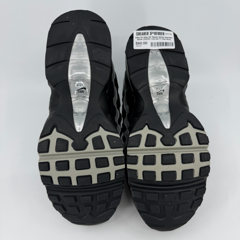 Nike Air Max 95 'Black White Metallic Silver (2025)' | US GS 7Y (No Box)