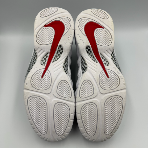 Nike Air Foamposite Pro `White Black University Red (2020)` | US M 12 (NB)