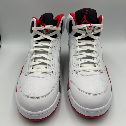 Jordan 5 Retro `Fire Red Black Tongue (2025)` | US M 13