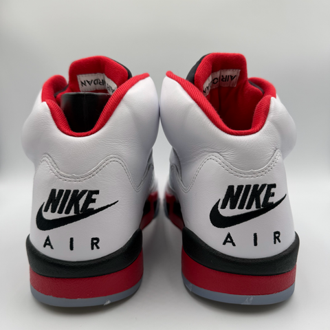 Jordan 5 Retro `Fire Red Black Tongue (2025)` | US M 13