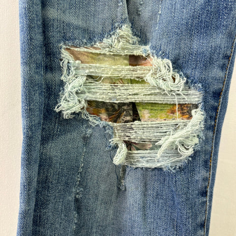 Amiri Distressed Skinny Jeans 'Indigo' | US M (34")