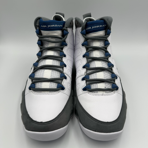 Jordan 9 Retro `Flint Grey French Blue (2026)` | US M 9.5