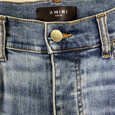 Amiri Distressed Skinny Jeans 'Indigo' | US M (34")
