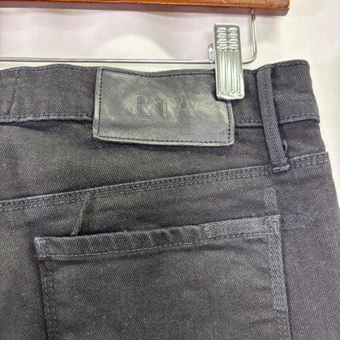 RTA Bryant Sinners Rest In Peace Rip Jeans 'Black' | US M (30")