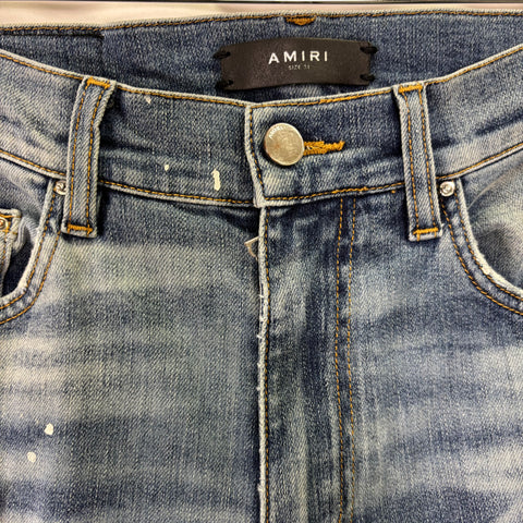 Amiri Art Patch Painted Jeans 'Indigo' | US M (31")
