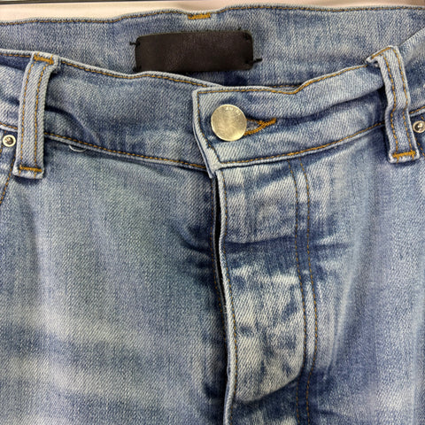 Amiri Chemist Star Patch Jeans 'Light Blue' | US M 36