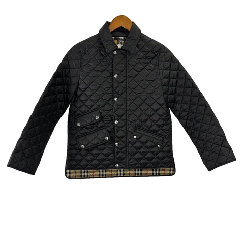 Burberry Girl Diamond Quilted Jacket 'Black' | US 12Y