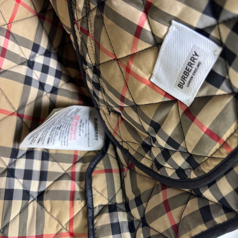 Burberry Girl Diamond Quilted Jacket 'Black' | US 12Y