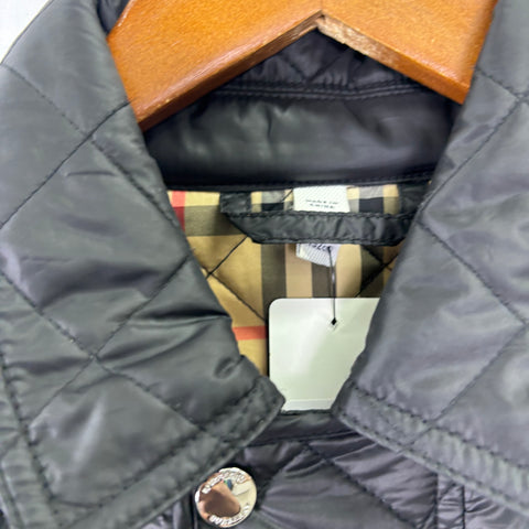 Burberry Girl Diamond Quilted Jacket 'Black' | US 12Y