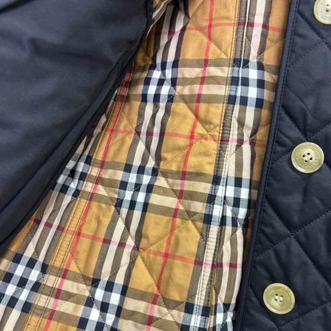 Burberry Quilted Botton Down Jacket 'Black' | US W (Medium)