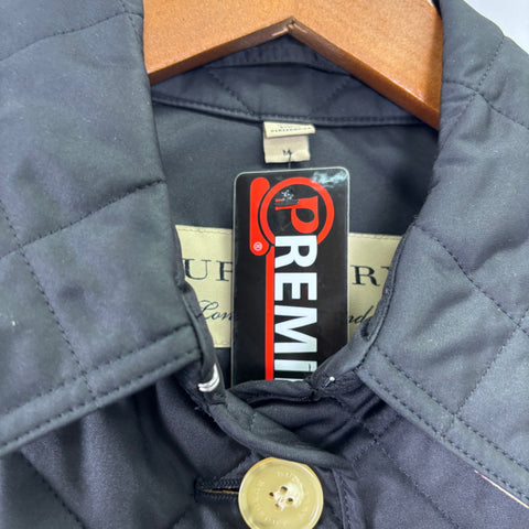 Burberry Quilted Botton Down Jacket 'Black' | US W (Medium)