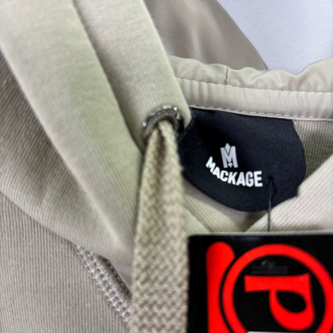 Mackage Krys-R Hoodie with Velvet 'Tan' | US M (Small)