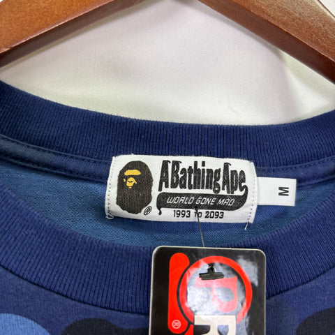 A Bathing Ape Camo College Tee 'Blue' | US M (Medium)