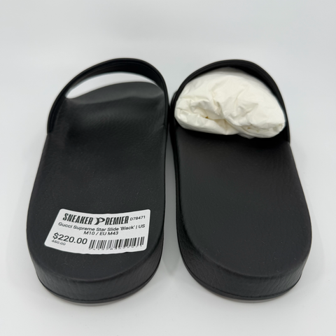 Gucci Supreme Star Slide 'Black' | US M10 / EU M43
