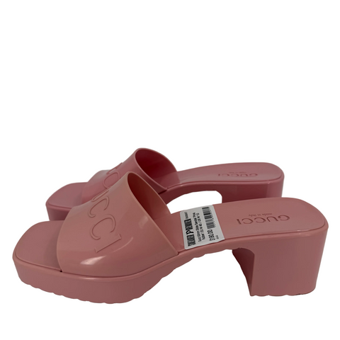 Gucci 60mm Slide Sandal 'Pink Rubber' | EU W 40 / US W 10