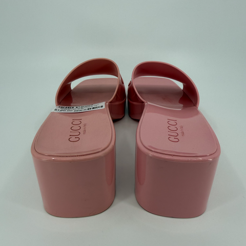 Gucci 60mm Slide Sandal 'Pink Rubber' | EU W 40 / US W 10