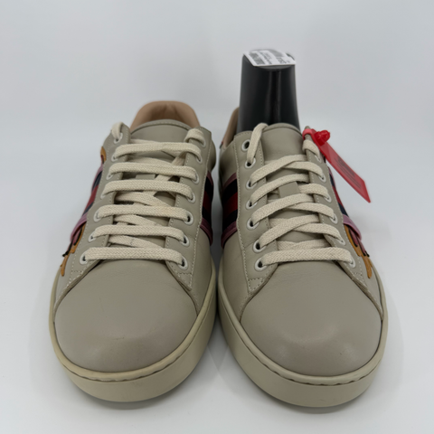 Gucci Ace Flames Low 'Beige' | US M 7.5 / EU M 40.5