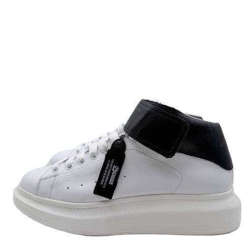 Alexander McQueen High with Strap 'White Black' | EU M45 / US M 12