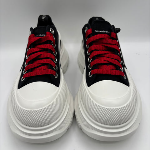 Alexander McQueen Tread Slick Low Lace Up 'Black White' | EU W 39 / US W 9