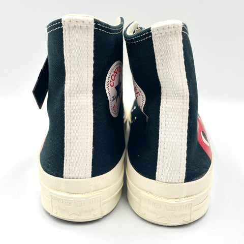 Converse Chuck Taylor All Star 70 Hi 'Comme Des Garcons PLAY Black (2019" | US M 7 (No Box)