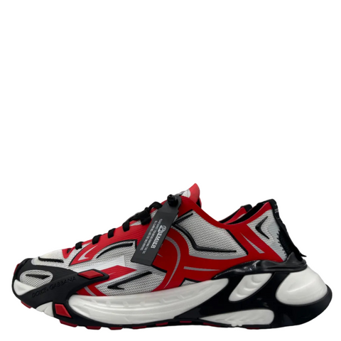 Dolce Gabbana Fast Sneaker 'White Black Red' | EU M 42.5 / US M 9.5