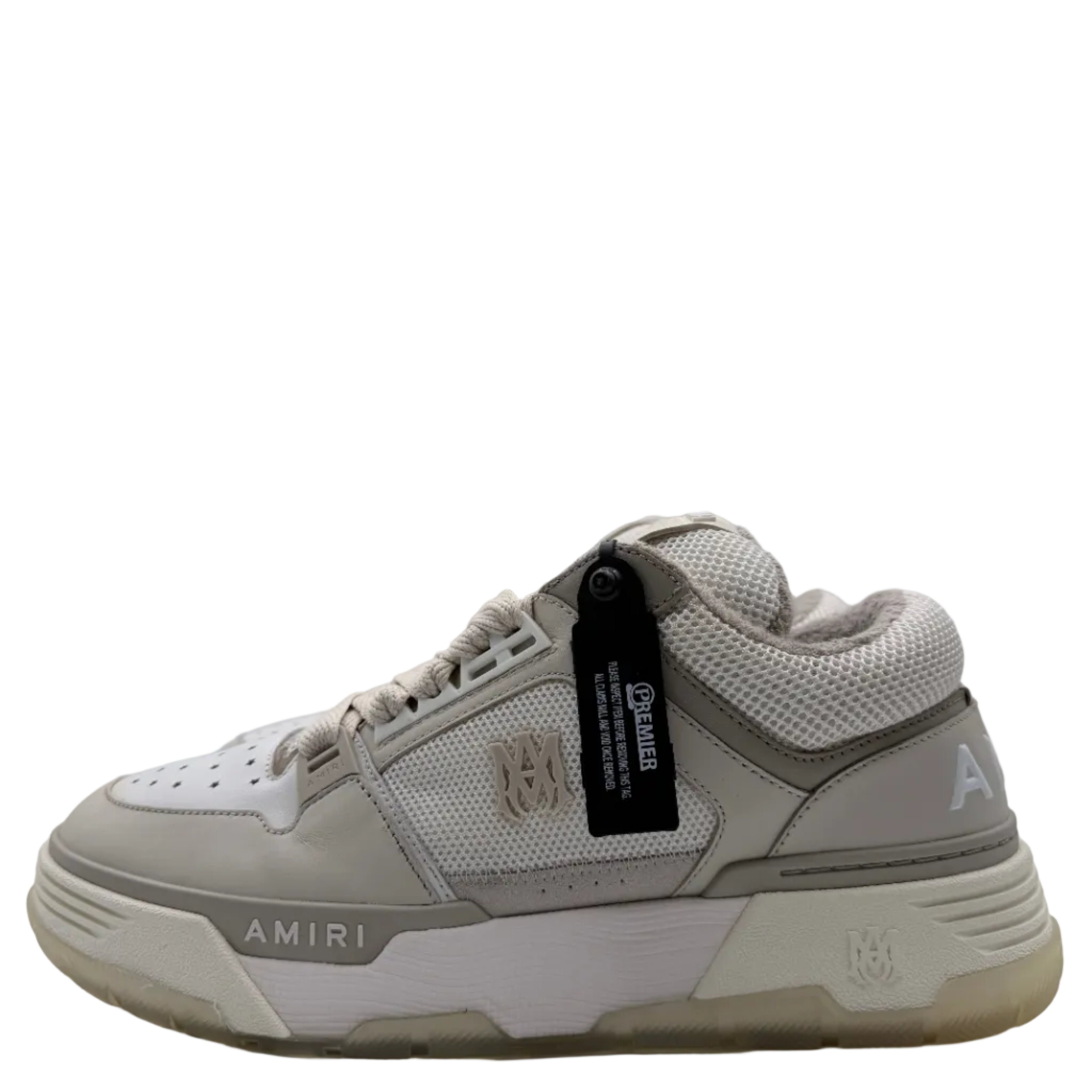 Amiri MA-1 White/Birch' Men Size 13 - Premium Leather Sneakers