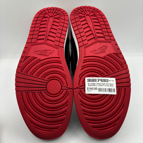 Air Jordan 1 Retro High OG 'Patent Bred (2021)' | US M 11.5 (No Box)