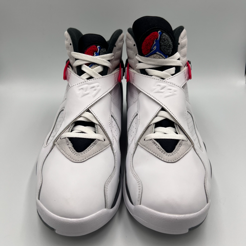 Jordan 8 Retro `White True Red (2025)` | US M 12