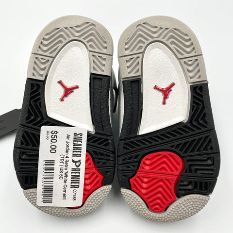 Air Jordan 4 Retro 'White Cement (TD)' | US 5C