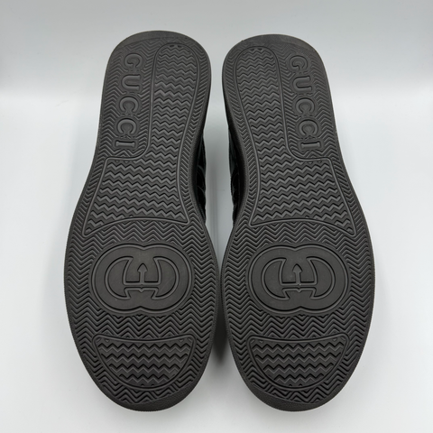 Gucci GG Embossed `Black Leather` | EU 45 / US M 12