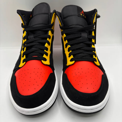 Air Jordan 1 Mid 'Black Amarillo Orange (2020)' | US M 10.5