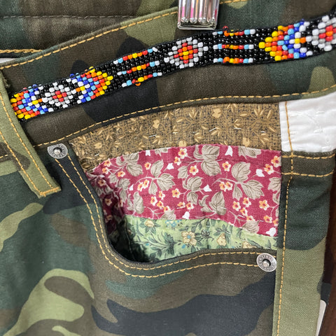 Coût De La Liberté Flare Patchwork Jeans | US M 30