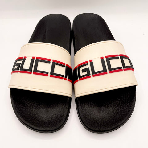 Gucci Stripe Slide 'White Black' | US M 7