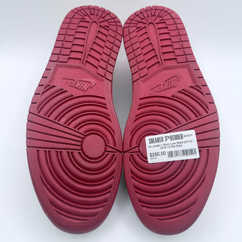 Air Jordan 1 Retro Low 'Bred (2015)' | US M 12 (No Box)