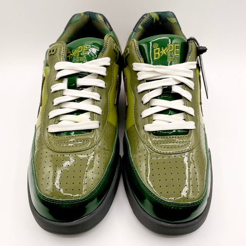 A Bathung Ape Bape Road Sta 'Patent Leather Green (2022)' | US M 12