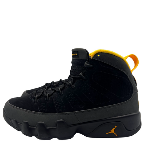 Jordan 9 Retro `Dark Charcoal University Gold (2021)` | US M 8.5