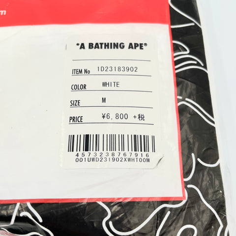 Bathing Ape x Hanes T-Shirts 100% Cotton Tagless Comfort 3 Pack 'White' | JP MED (38-40)
