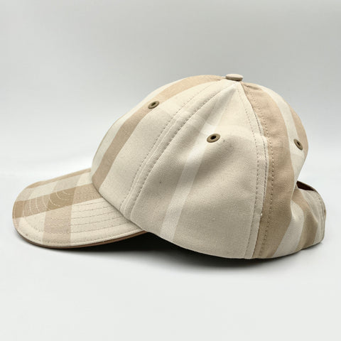 Burberry Archive Plaid-Check Polyester Cotton Baseball Cap 'Tan / Cream' | MED