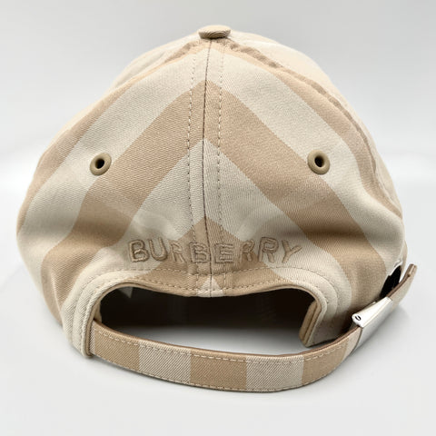 Burberry Archive Plaid-Check Polyester Cotton Baseball Cap 'Tan / Cream' | MED