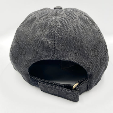 Gucci Logo Original GG Canvas Ripstop Baseball Cap Hat 'Black' | XL 60cm