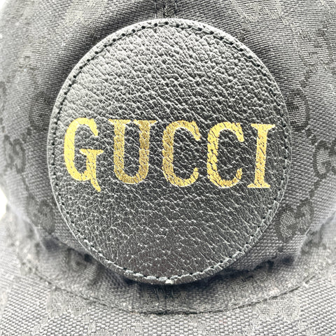 Gucci Logo Original GG Canvas Ripstop Baseball Cap Hat 'Black' | XL 60cm
