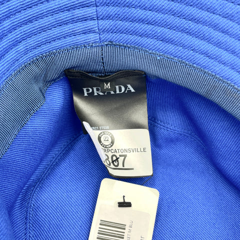 Prada Cotton Canvas Bucket Hat 'Royal Blue' | MED