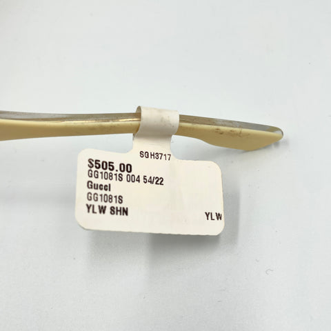 Gucci 54MM Round Acetate Full Rim Sunglasses 'Yellow/Cream/Gold' | 54/22/140 OS