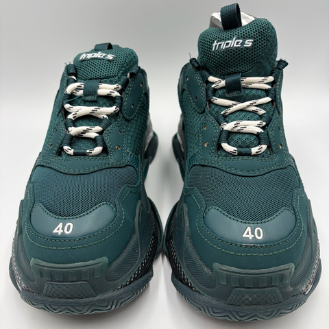 Balenciaga Triple S Clear Sole 'Full Dark Greeen' | EU 40 / US M 7